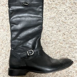 Frye tall black boots